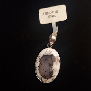 Elegant Dendrite Opal Pendant Gift box included.